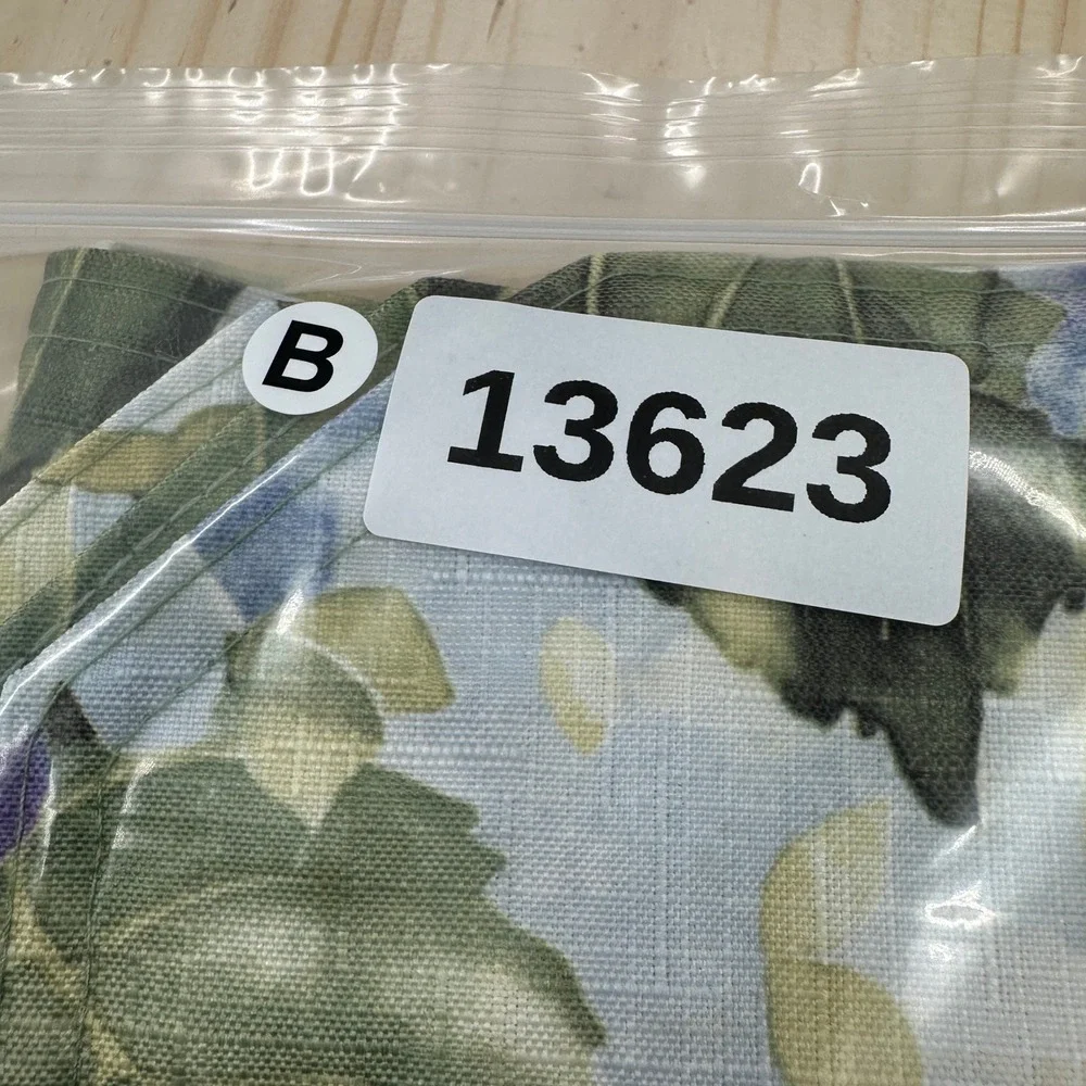 VTG Placemats Set of 4 OS Blue Green Hydrangea Floral Clipped Corner